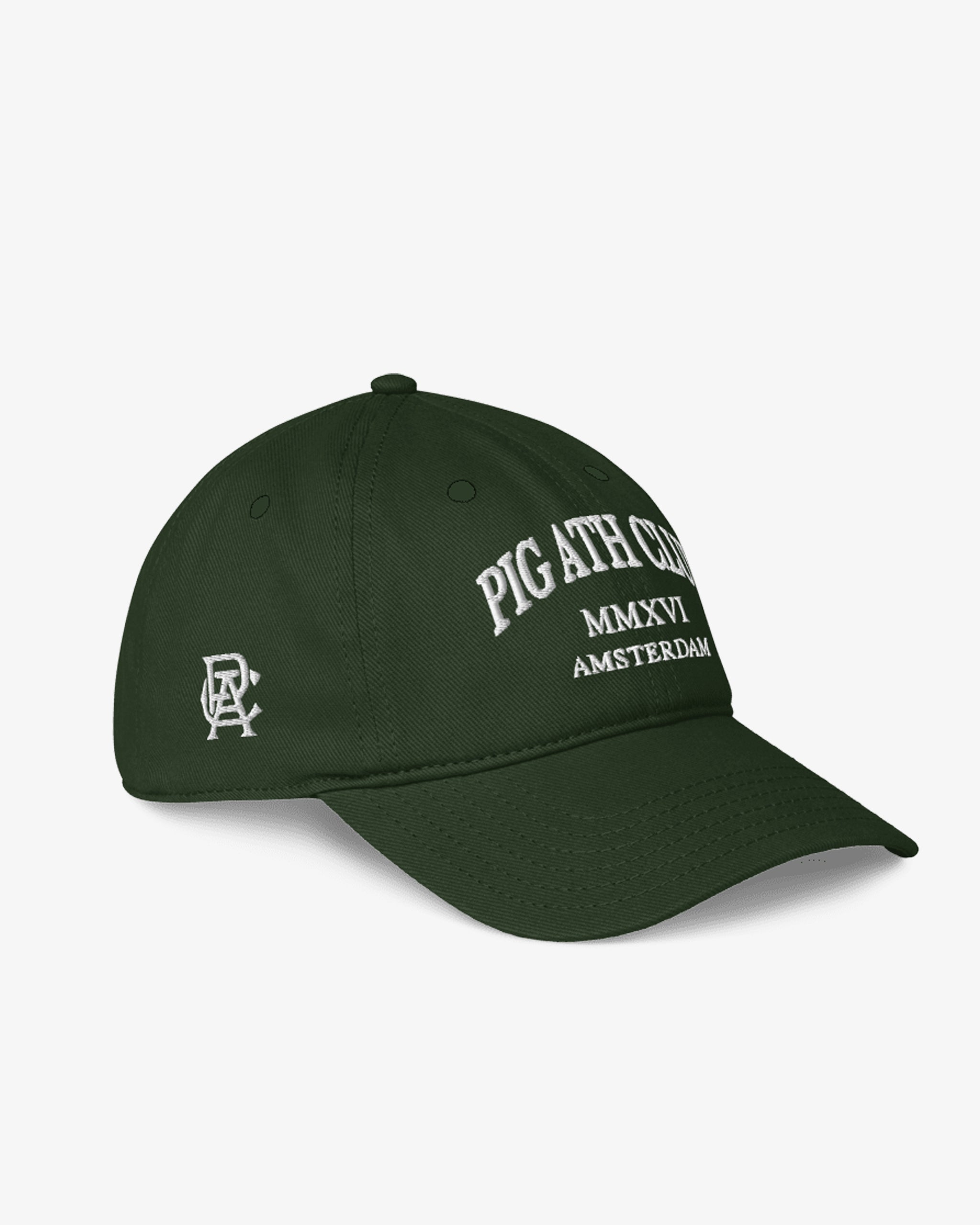 PigAthleticClub™ AMSTERDAM DAD CAP STRAPBACK - Dark Green