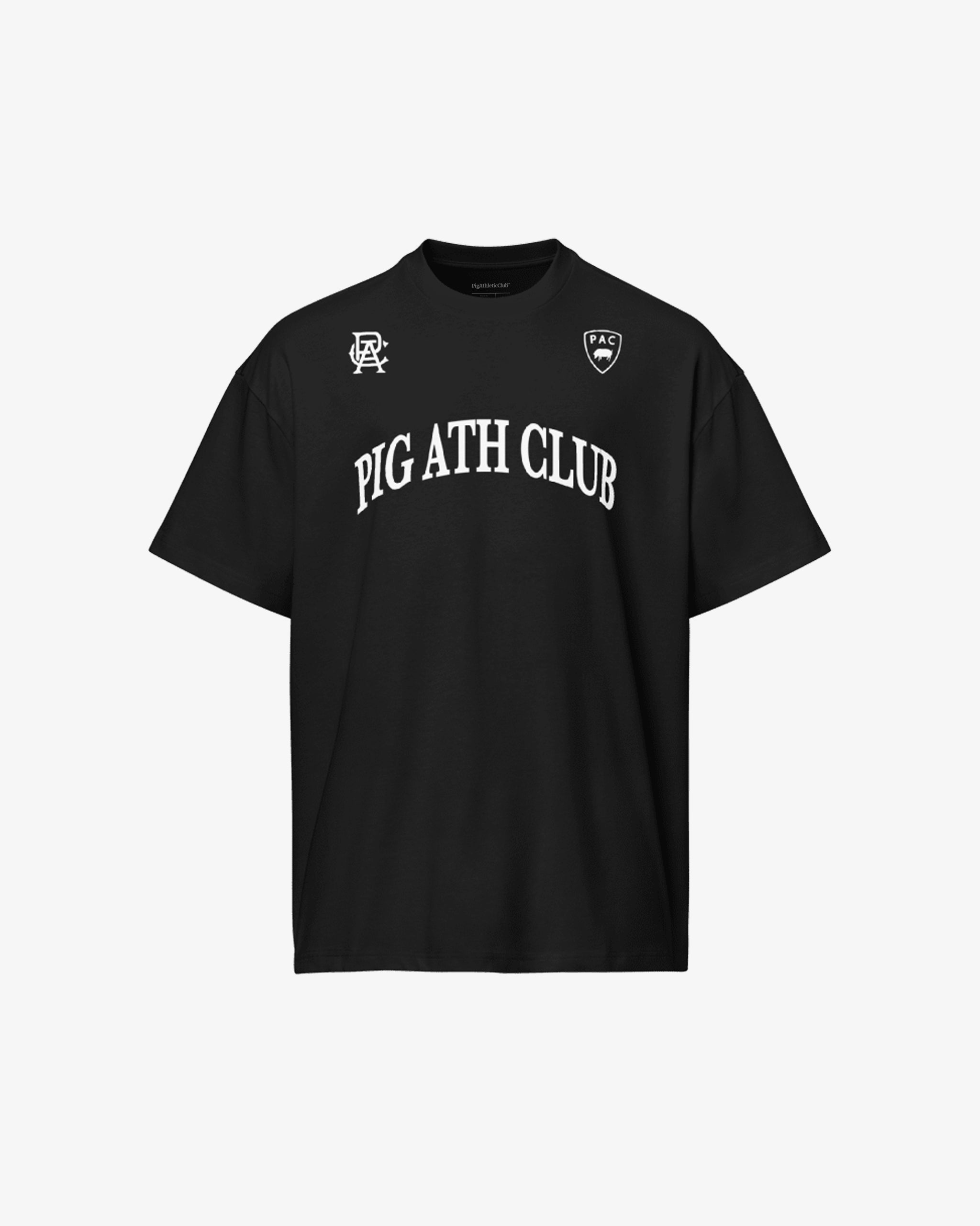 PigAthleticClub™ ATHLETIC BOX TEE - Black