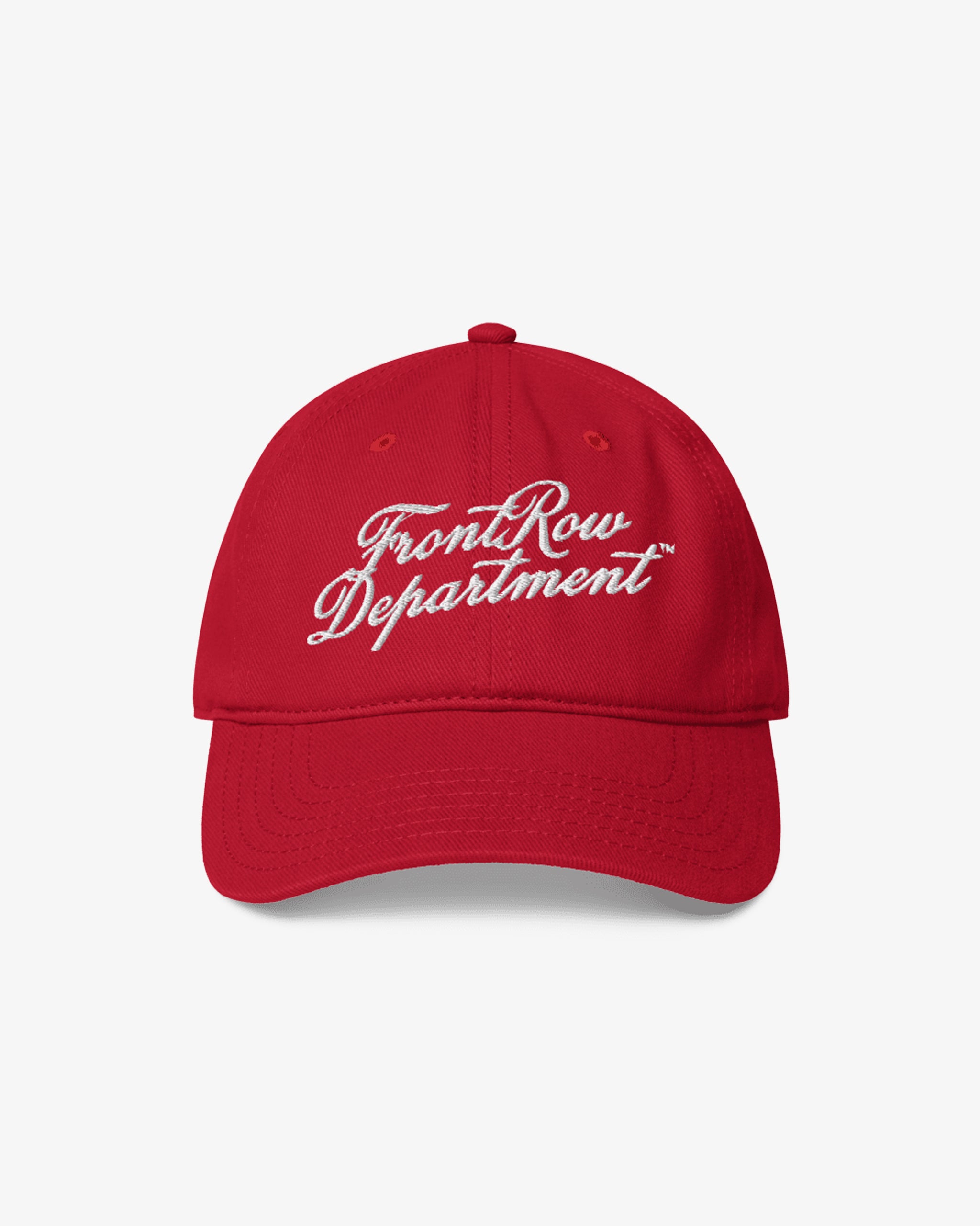 VINTAGE FrontRow Department™ DAD CAP STRAPBACK - Red