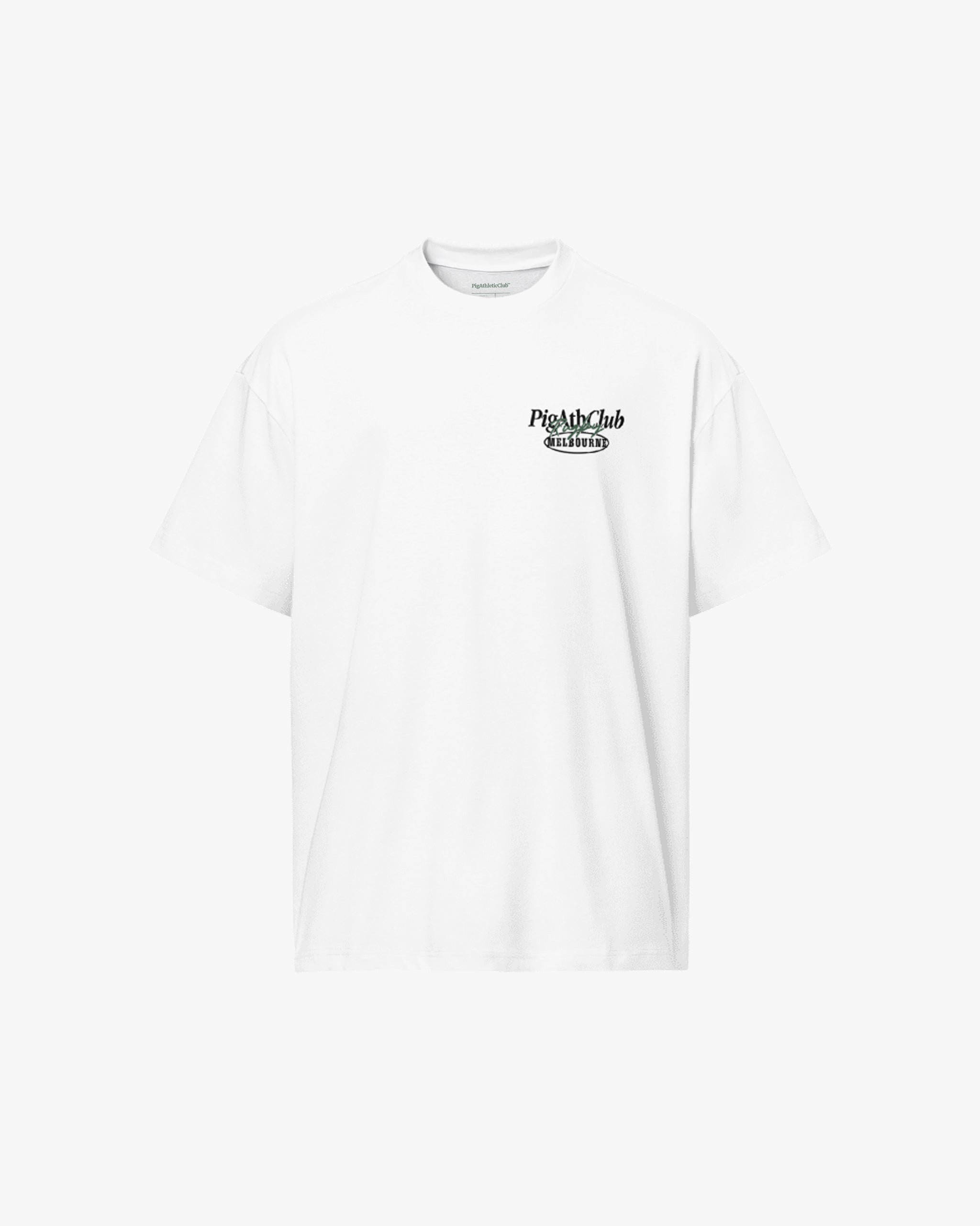 PigAthleticClub™ MELBOURNE MADE BOX TEE - White