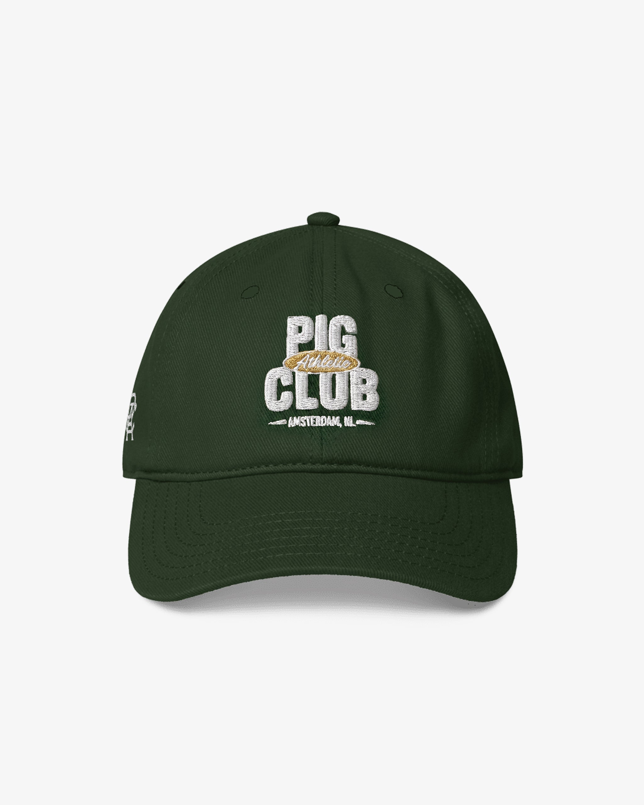 PIG CLUB DAD CAP STRAPBACK - Dark Green