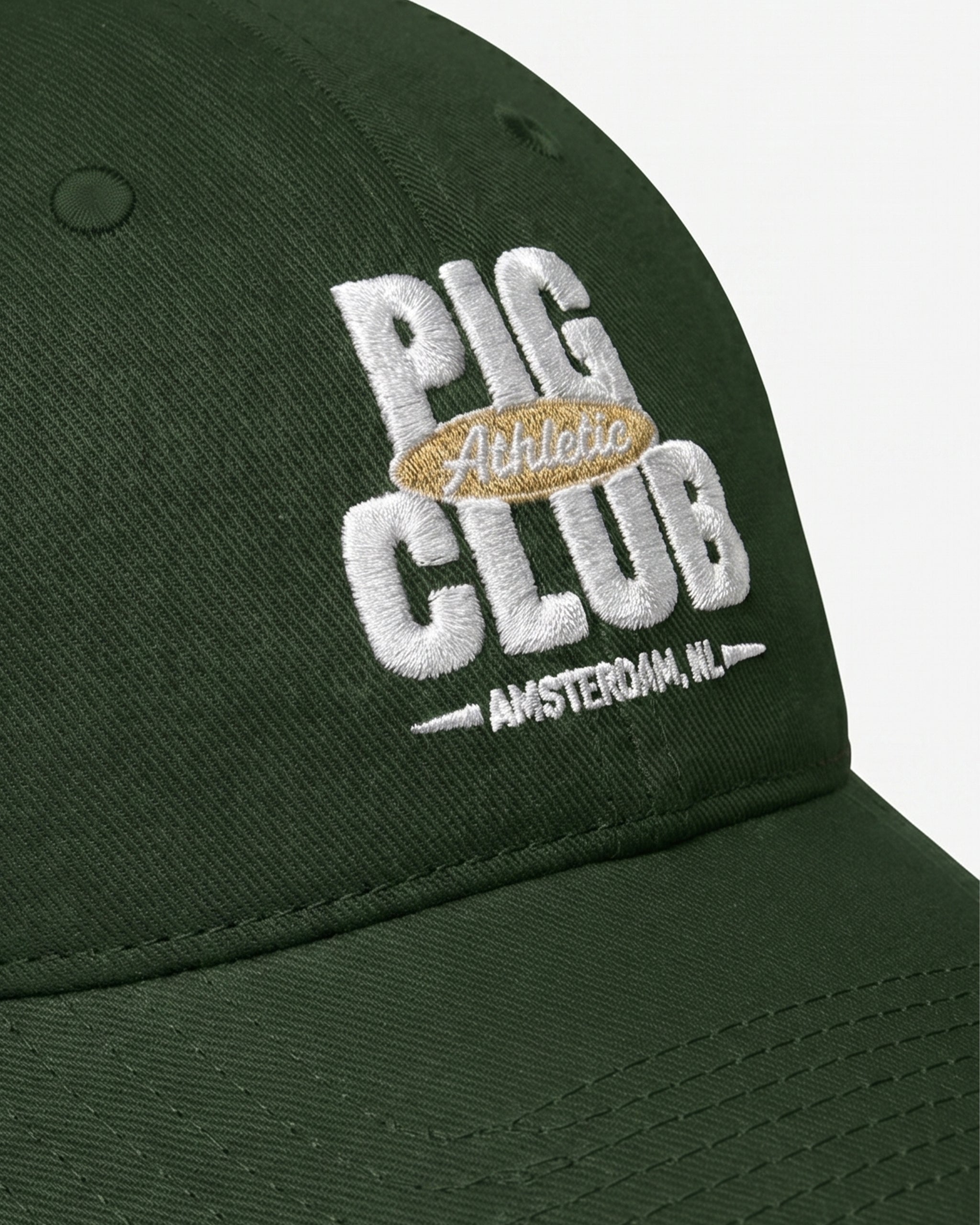 PIG CLUB DAD CAP STRAPBACK - Dark Green